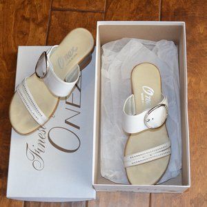 Beautiful Onex Cynthia White Silver Women Sandals